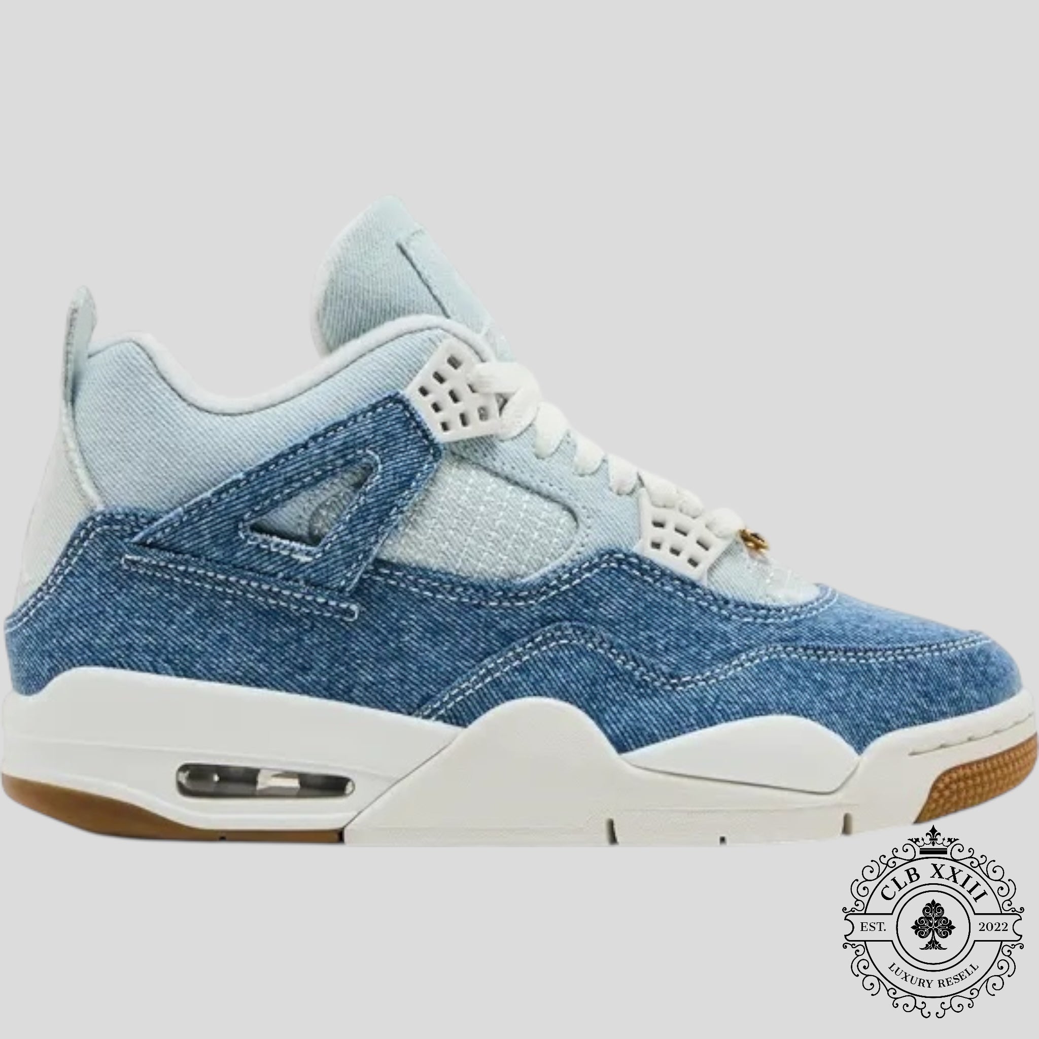 Air Jordan 4 Retro Tex Denim Worn Blue Women's