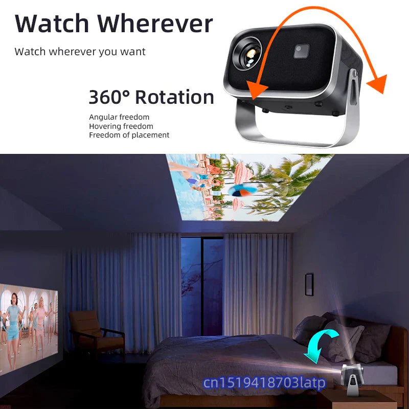 NNEOBA MINI Projector Portable Home Theater for Ultimate WIFI Entertainment