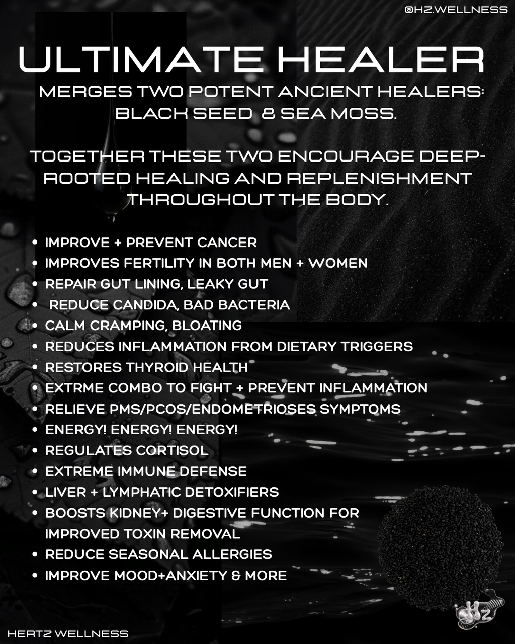 ANCIENT HEALER: BLACK SEED +SEA MOSS CAPSULES