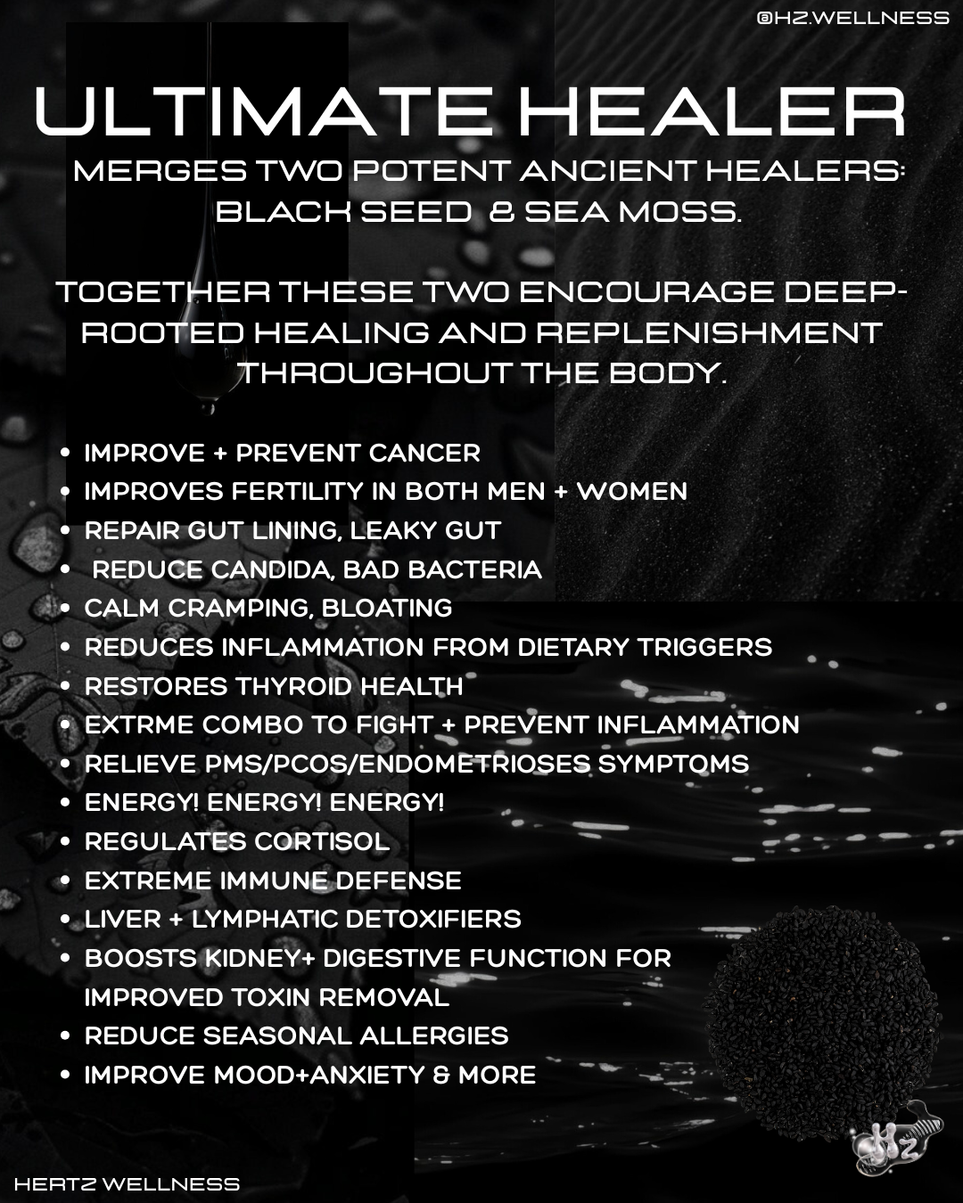 ANCIENT HEALER: BLACK SEED +SEA MOSS CAPSULES