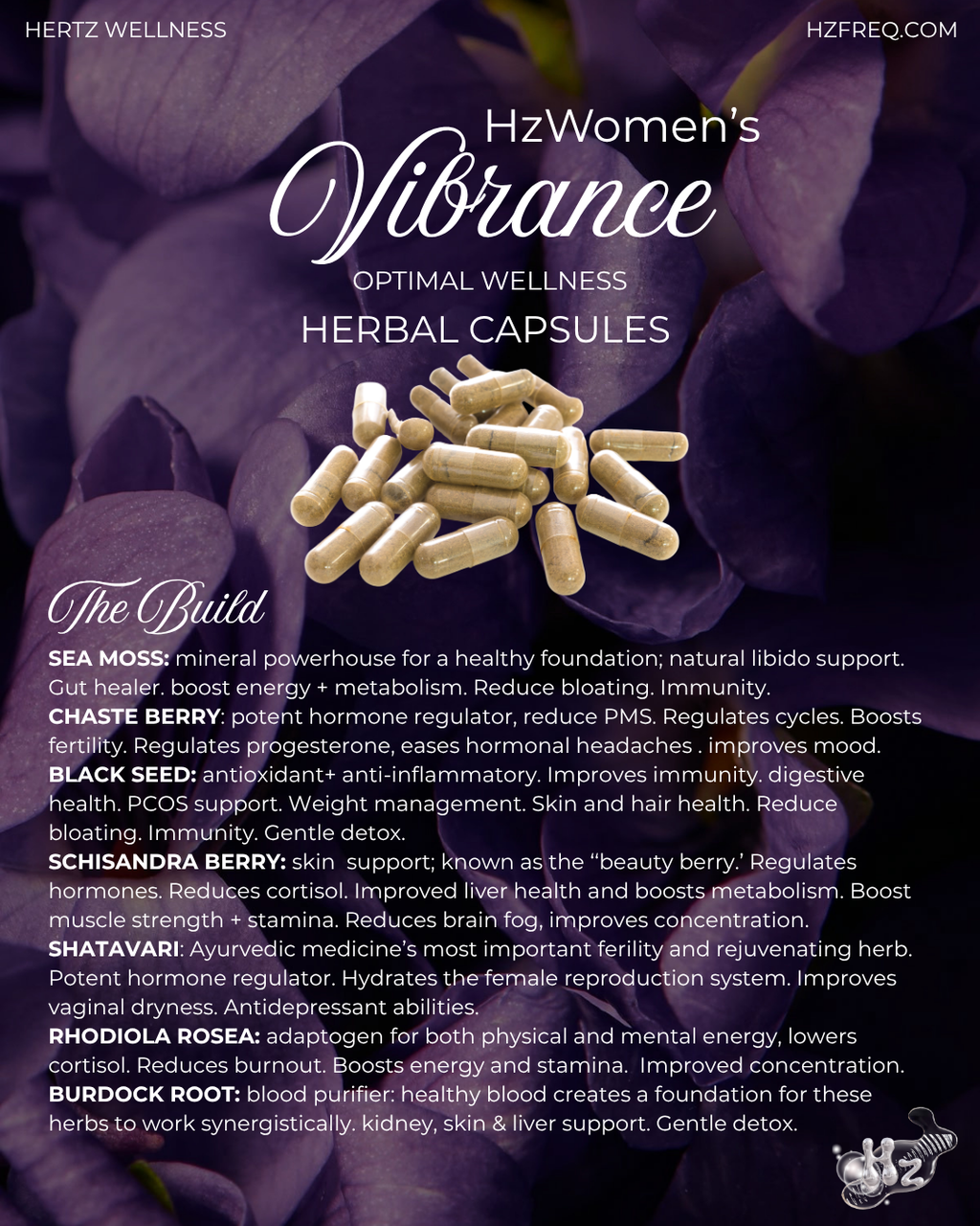 HzWomen’s Vibrance: optimal wellness capsules