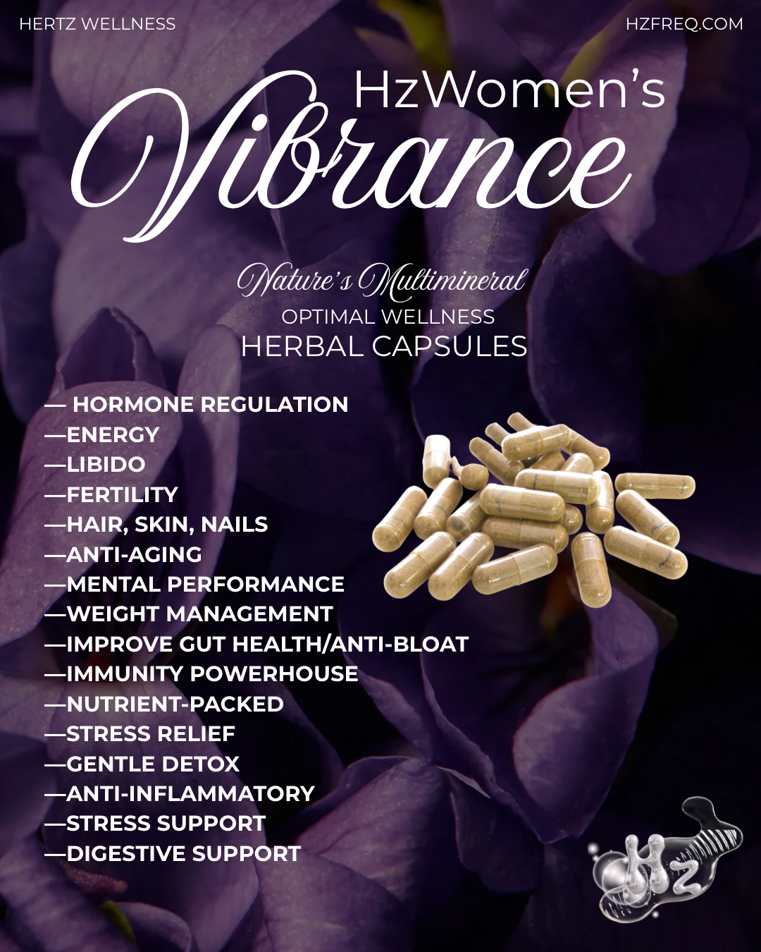HzWomen’s Vibrance: optimal wellness capsules