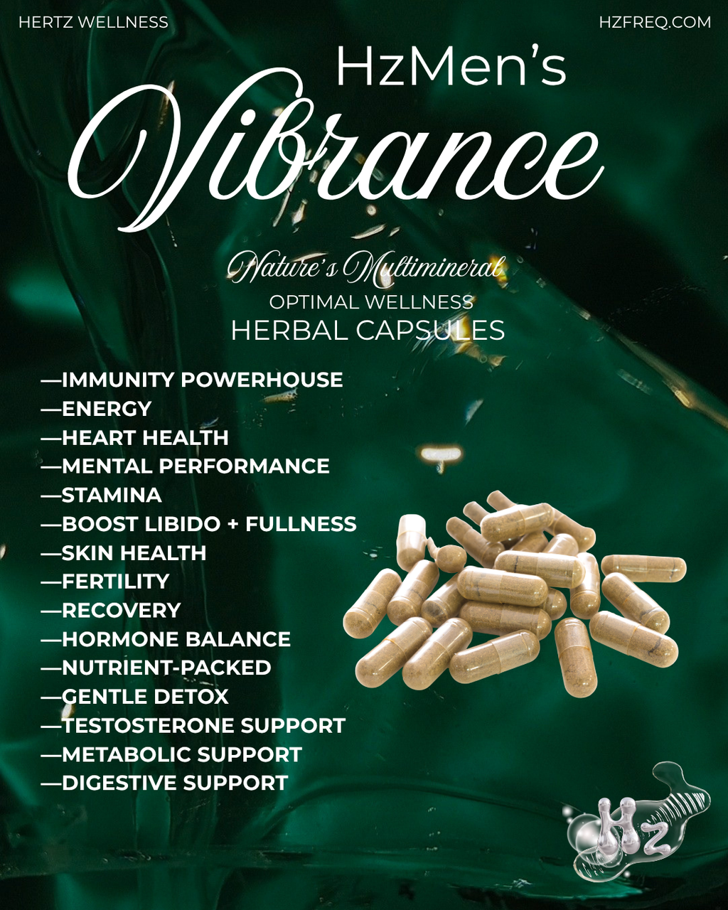 HzMen’s Vibrance: optimal wellness capsules