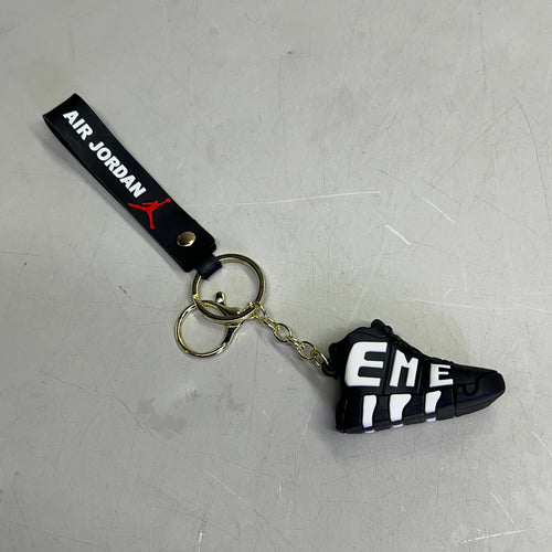 AIR JORDAN (12 PACK) Shoe Keychains w/ Wrist Band Assorted Colors