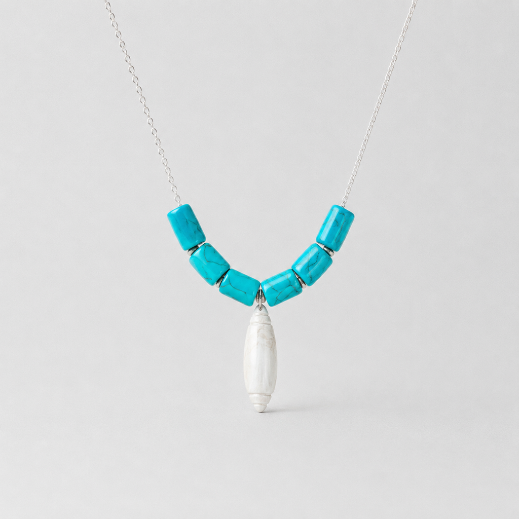 Olive Pearl Necklace & Earrings Set