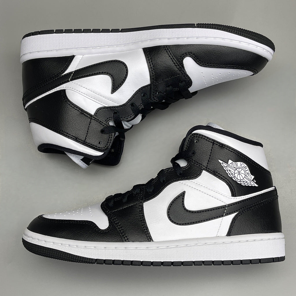 NIKE AIR JORDAN 1 Mid Panda Shoe Women's Sz 6 Black / White DV0991-101 (New)
