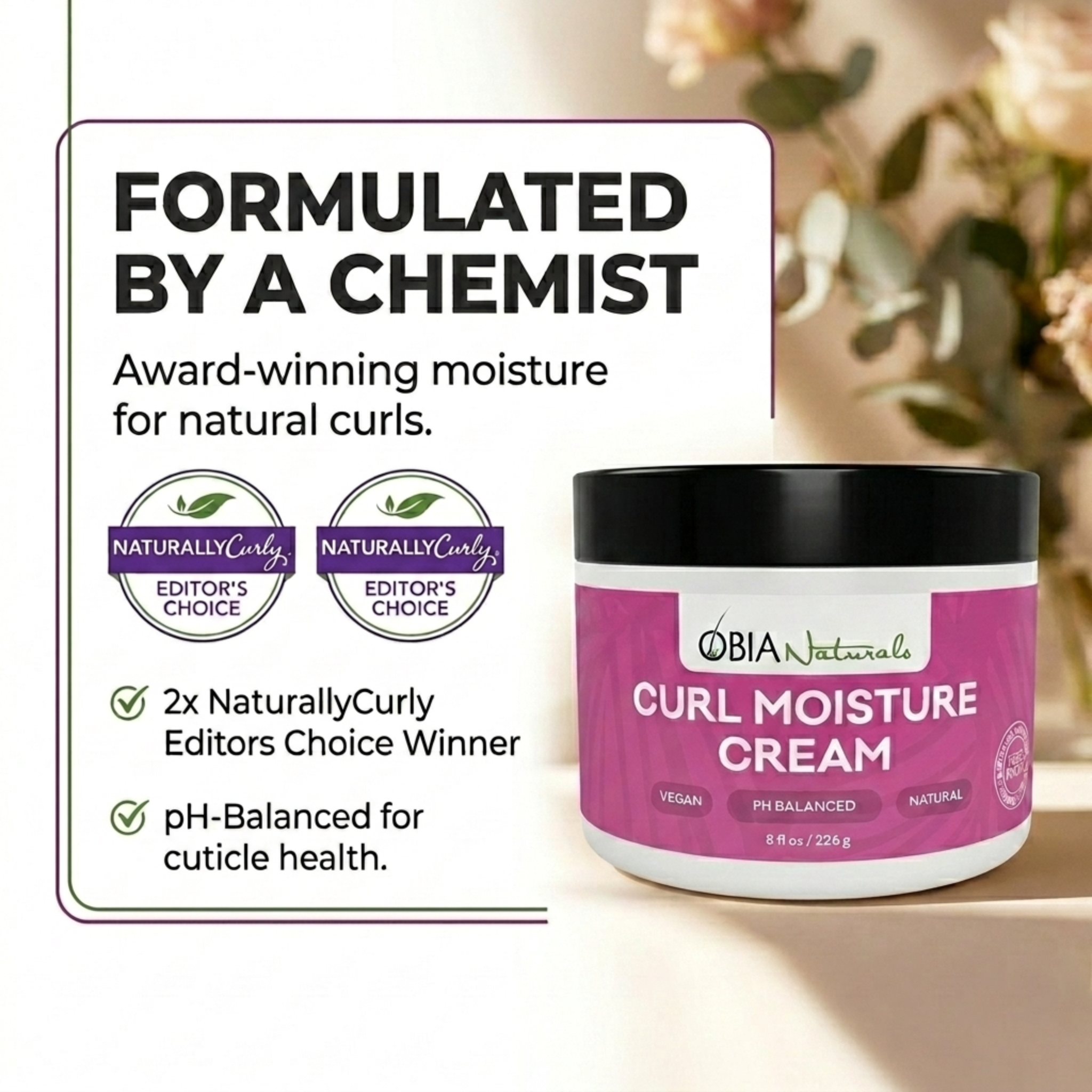 Curl Moisture Cream — Leave-In Conditioner for Curly Hair