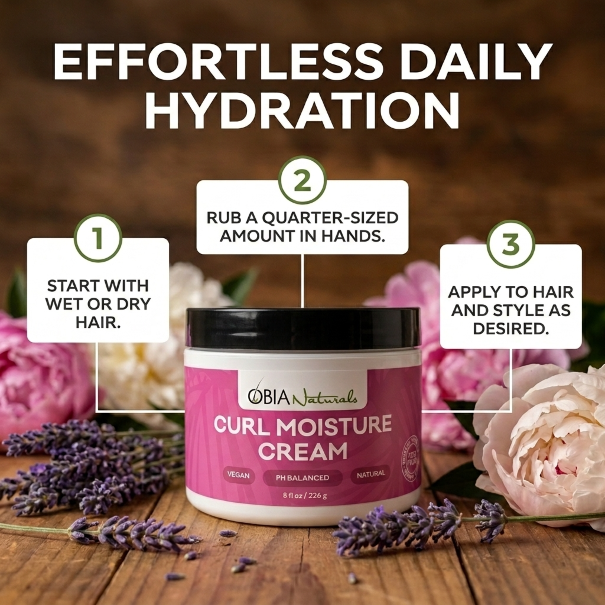 Curl Moisture Cream — Leave-In Conditioner for Curly Hair