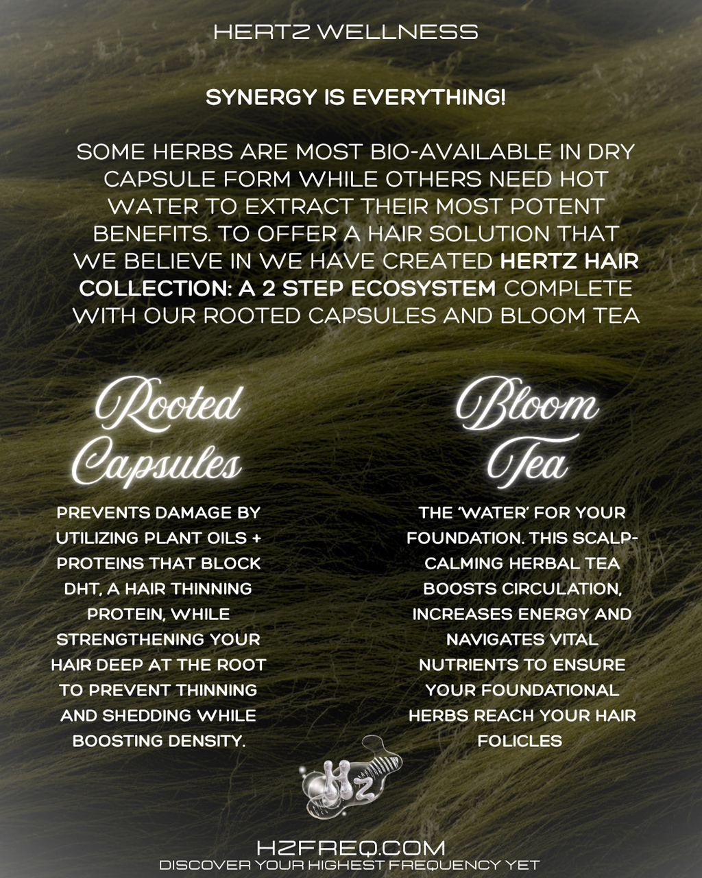 HAIR HABITAT COLLECTION: 2 Rooted Capsules + Bloom Tea