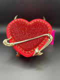 Betsey Johnson Kitsch Devil In The Details Crossbody Red
