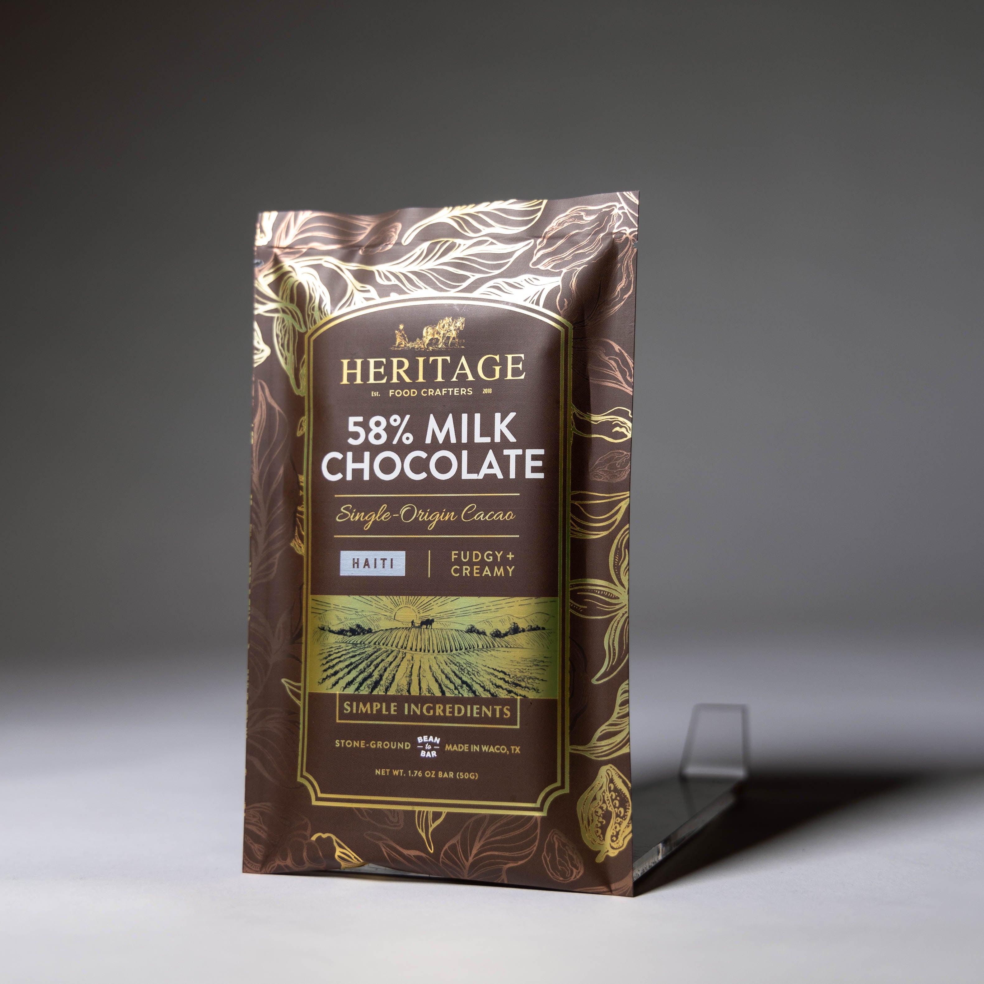 58% Haiti Milk Chocolate Bar 50g