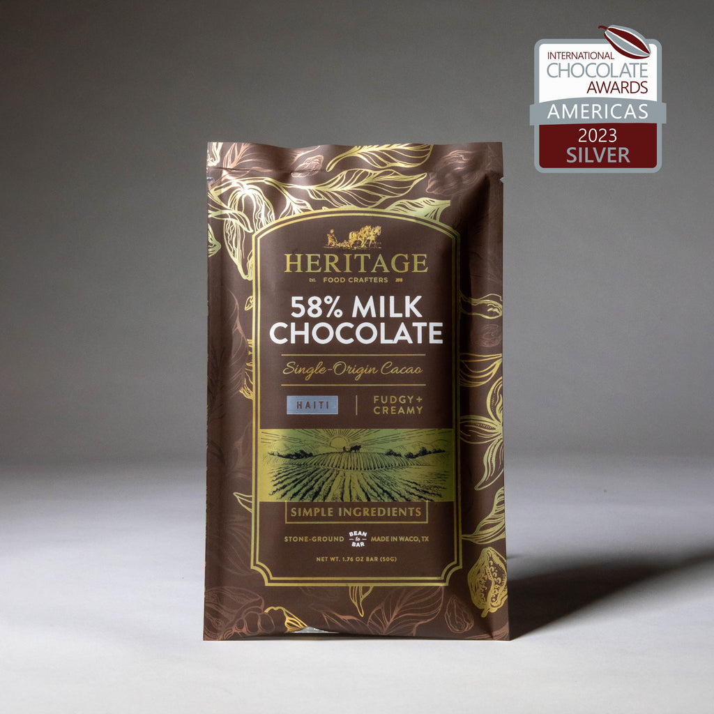 58% Haiti Milk Chocolate Bar 50g