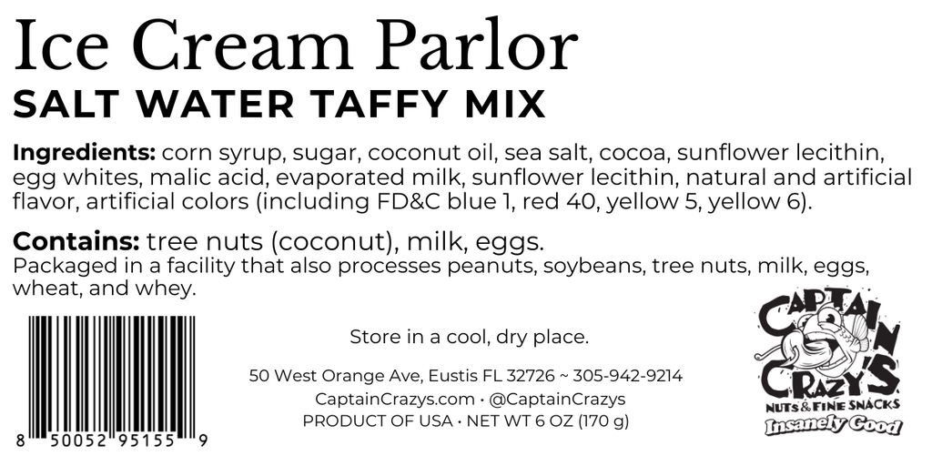 Ice Cream Parlor Salt Water Taffy Mix