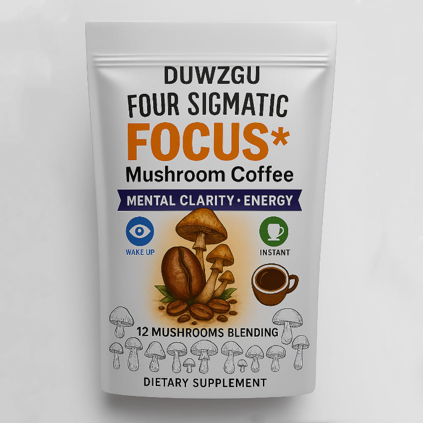 Instant Mushroom Coffee Blend 180g | 12 Mushrooms | Mental Clarity & Energy | Dietary Supplement