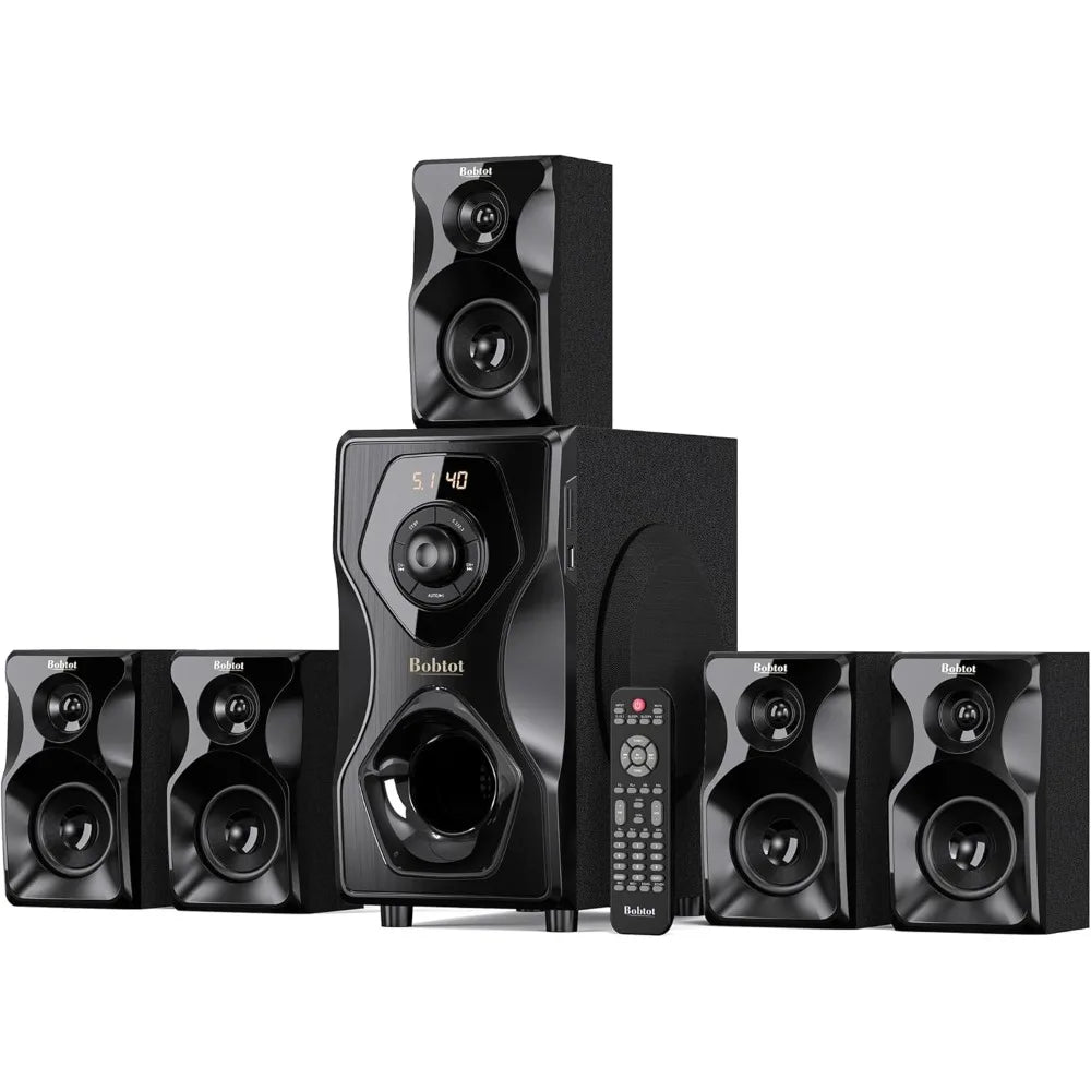 5.1/2.1 Surround Sound Home Theater System, 700W with 5.25" Subwoofer
