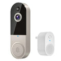 Wireless Video Doorbell with Mic & Speaker, Night View Camera Rechargeable Electronic Doorbell  for Home Safety Protection.
