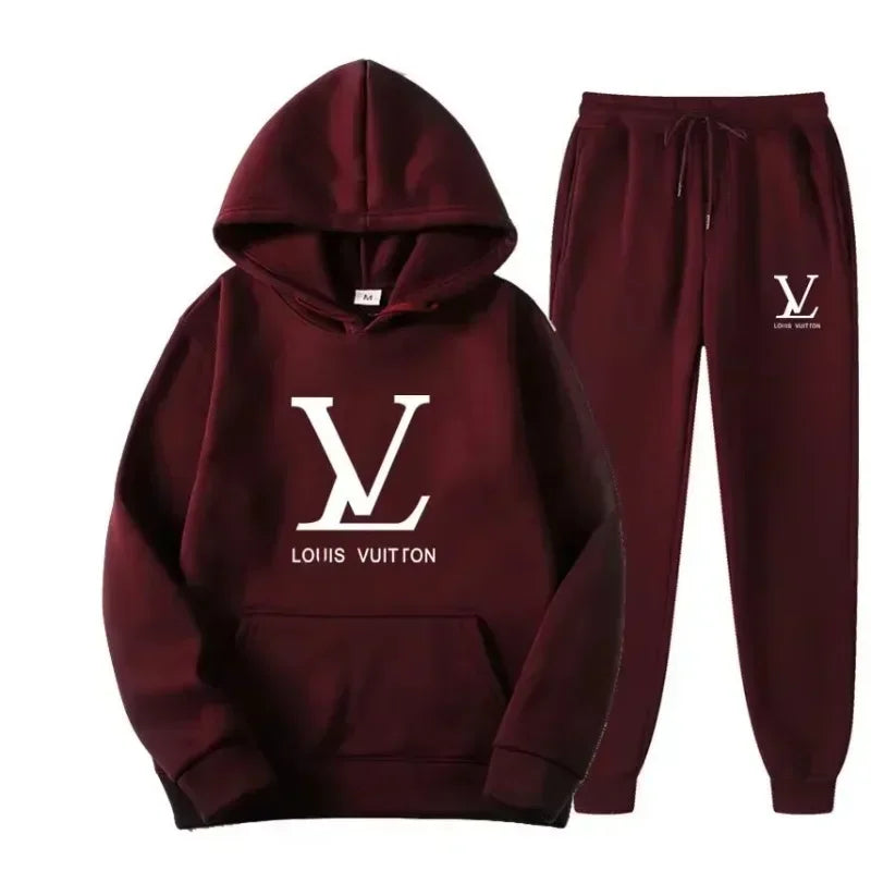 2025 Autumn/Winter new men sweatshirts and trousers, 2-piece set outdoor fashionable jogging suits.