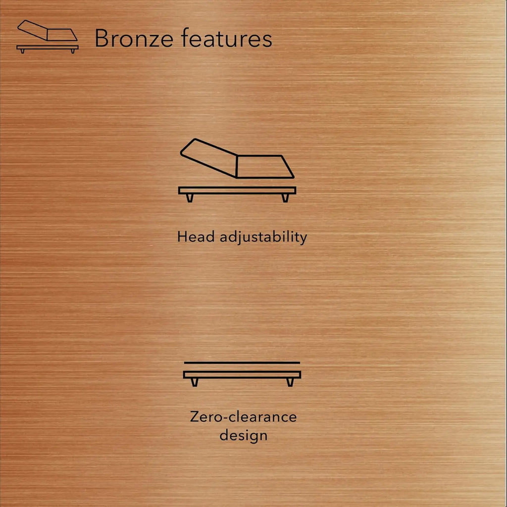 Adjustable Bed Frame with Head Lift, Foldable Design, Removable Legs for Split Cal King Size
