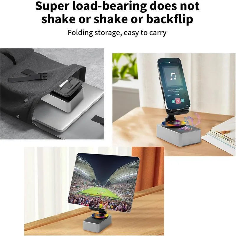 Wireless Audio Bluetooth Speaker Power Bank, 5 in 1 Emergency Charging LEDPhone Holder Festival Gifts for Friend Family
