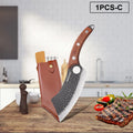 Professional Kitchen Forged Knife BBQ Cooking Chef Knives Wooden Handle Meat Cleaver Fruit Cutter Boning Knife Kitchen Supplies