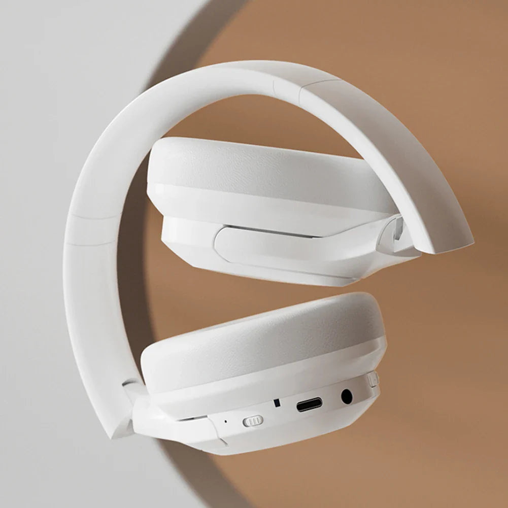 Over-Ear Earphone Noise Reduction stereo Headset Wireless Bluetooth-Compatible 5.0 Headphones 3.5mm Jack Supports Aux for Music