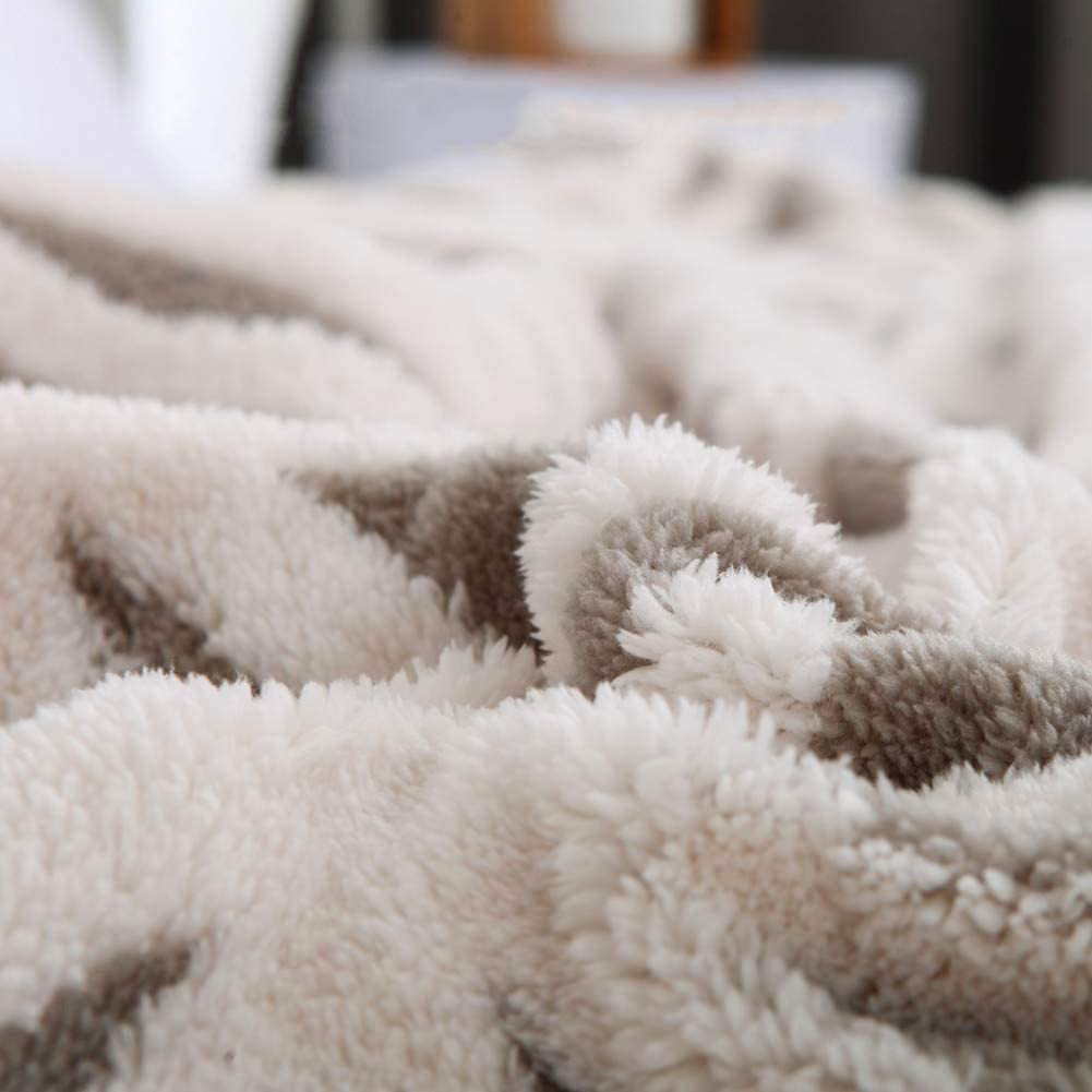 Sided Couch Sofa Bed Blanket (Grey, 71''X 80'')