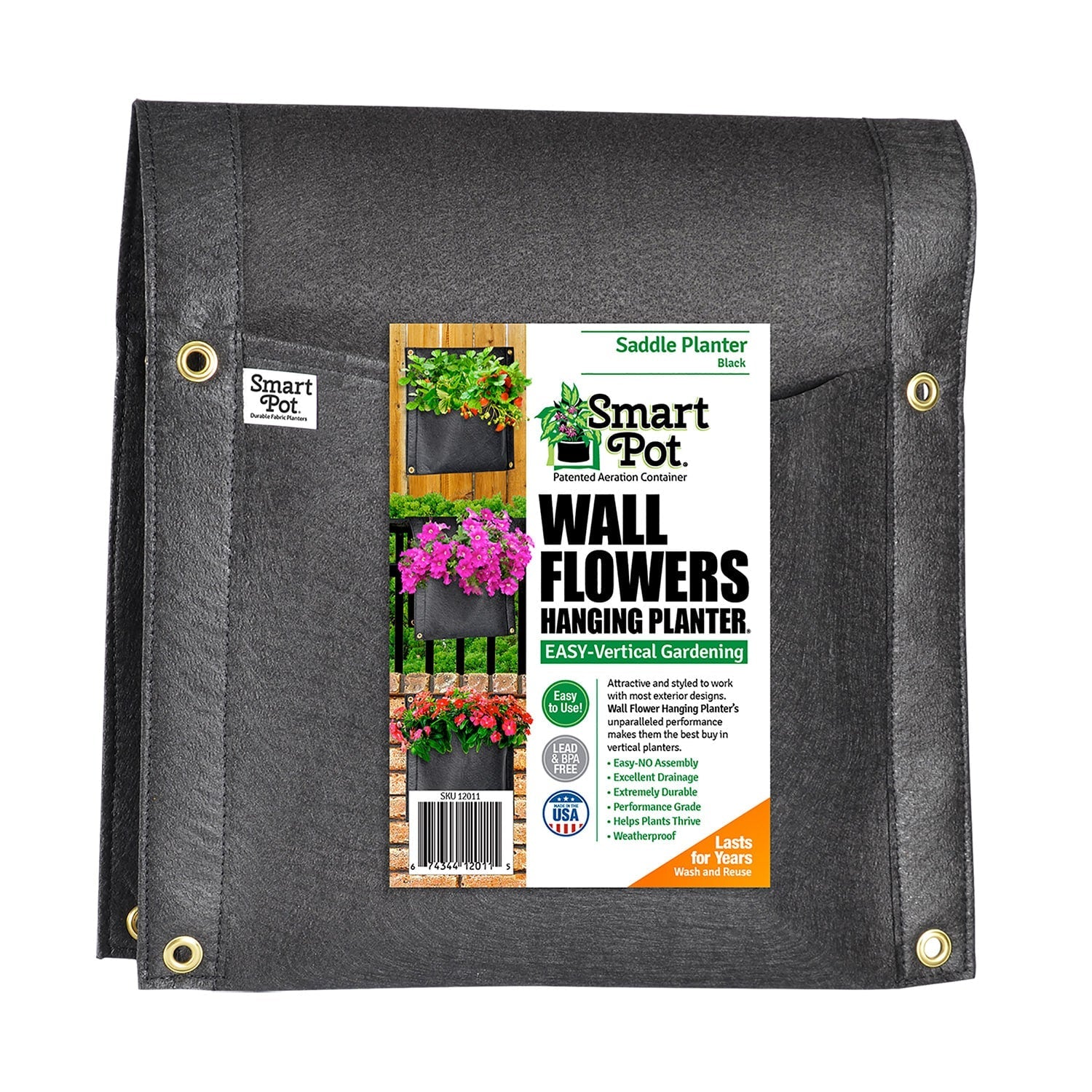 Smart Pot Wall Flower Saddle Planter