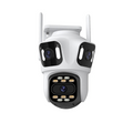 Three Lens 6K High-Def Security Camera for Ultimate Outdoor WiFi Surveillance