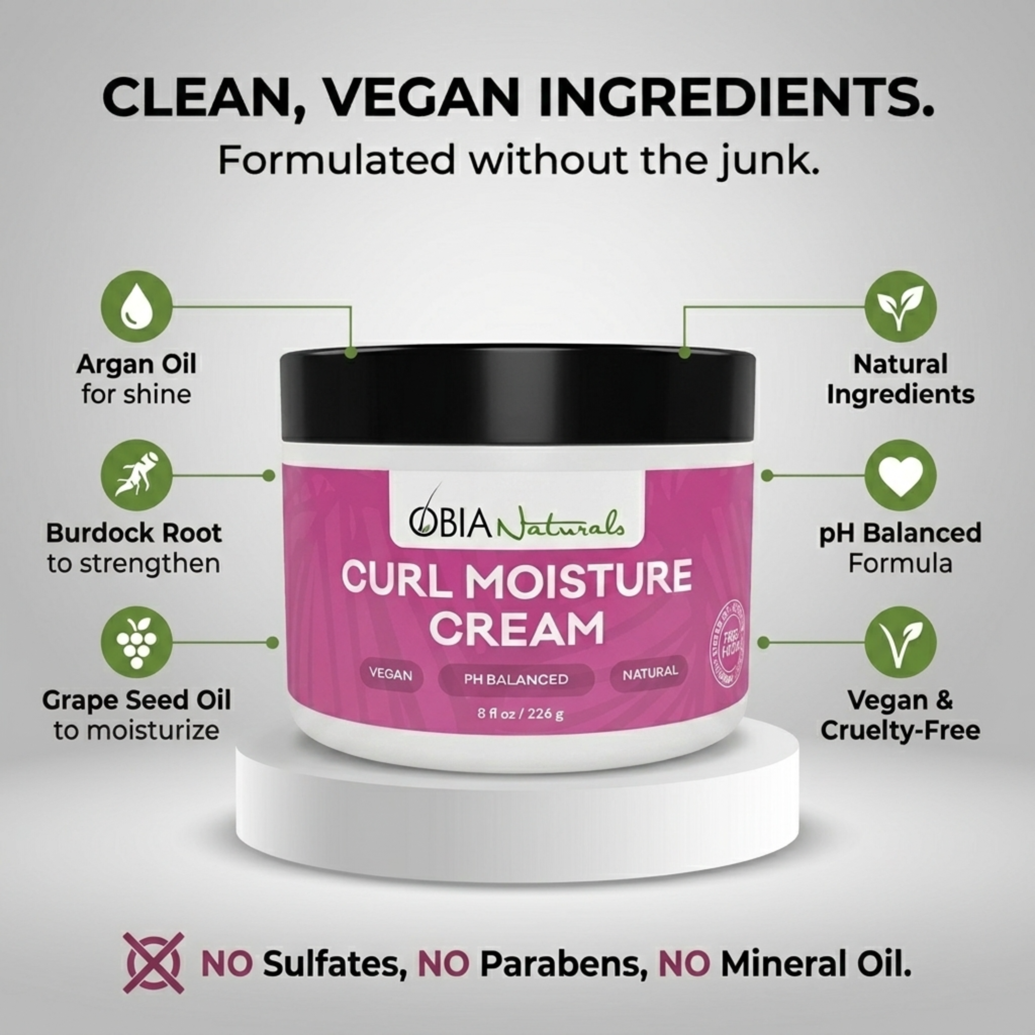 Curl Moisture Cream — Leave-In Conditioner for Curly Hair