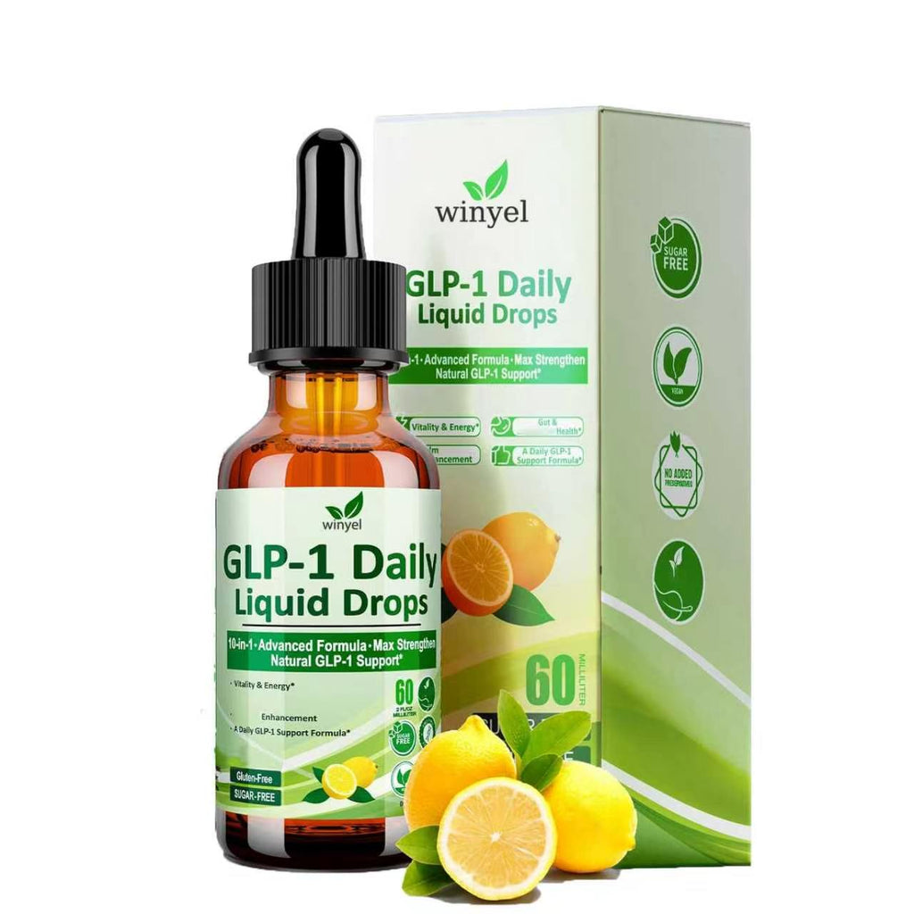 10-in-1 GLP-1 Support Liquid Drops 60 ml | Berberine, Ceylon Cinnamon & Green Tea | Metabolism & Appetite Control | Women & Men