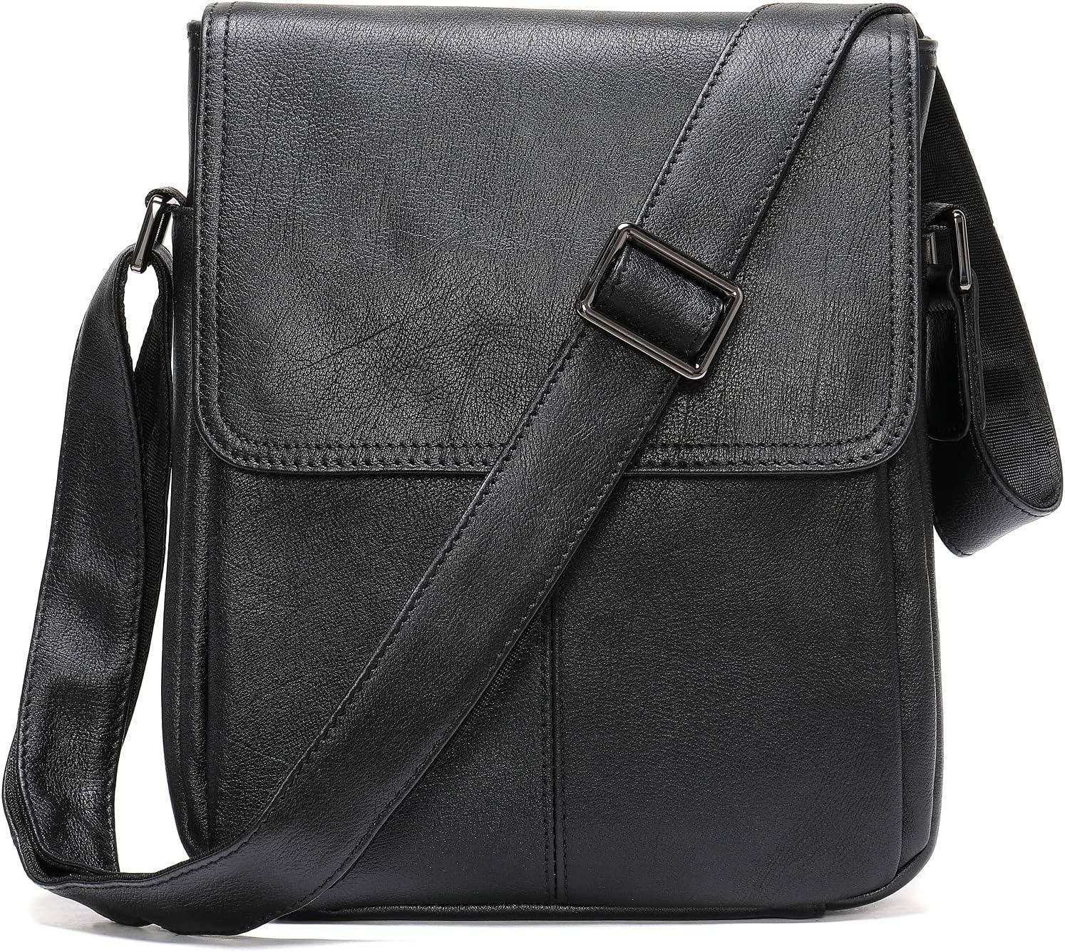 Men's Full-Grain Leather Sling Bag – Refined Business Carry