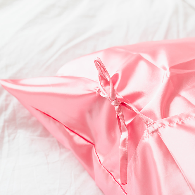 Pink Deluxe Satin Pillowcase