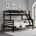 Twin Over Full Wood Bunk Bed with Safety Guardrails and Ladder | Just Better Bunk Beds