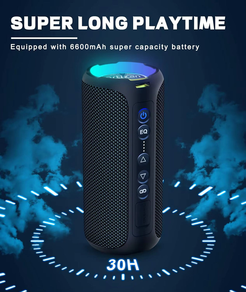 Ortizan 40W Portable Bluetooth Speaker with IPX7 Waterproof Design for Ultimate Portability